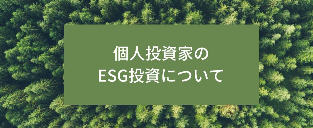 個人投資家のESG投資について　サムネイル